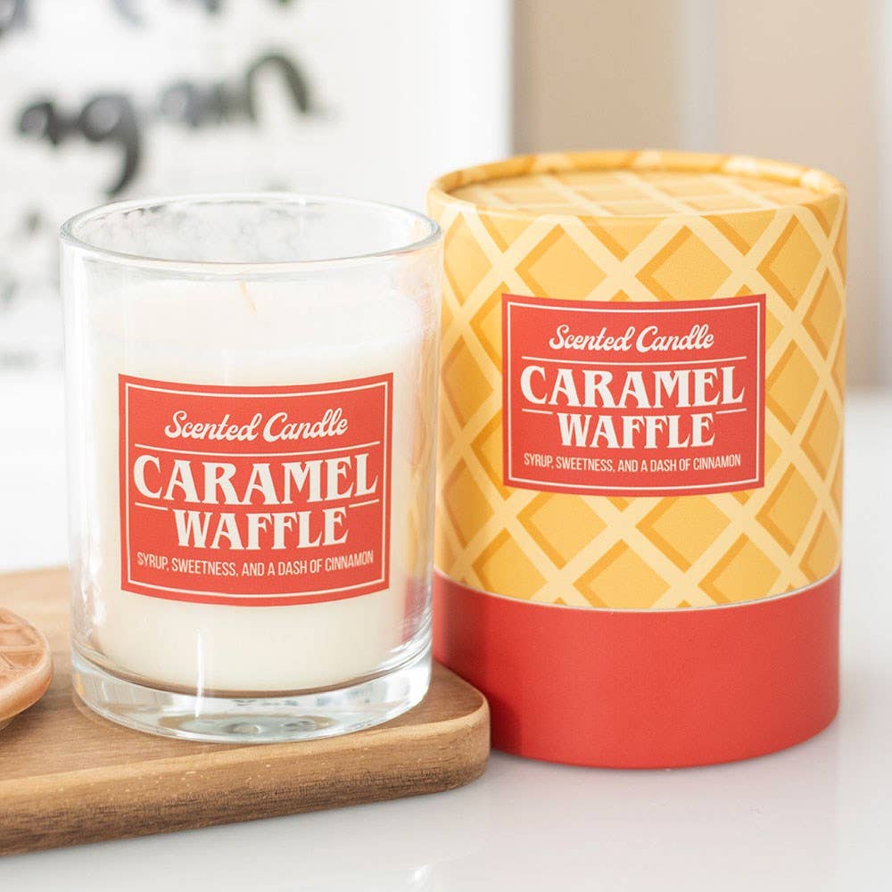 Bougie caramel et à la gaufre