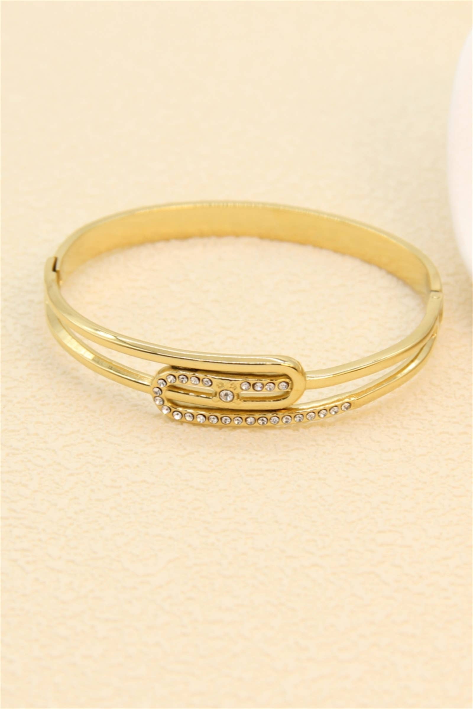 Bracelet jonc doré