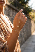 Bracelet de main papillon doré
