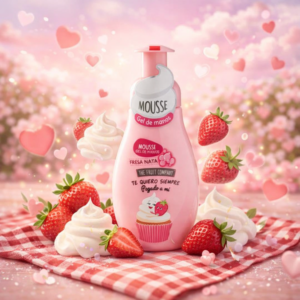 🍓 Savon Mousse Pour Les Mains Fraise Chantilly
