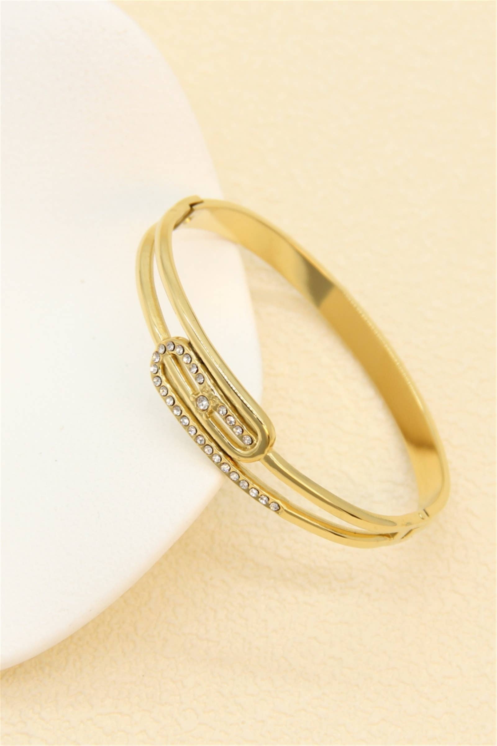 Bracelet jonc doré