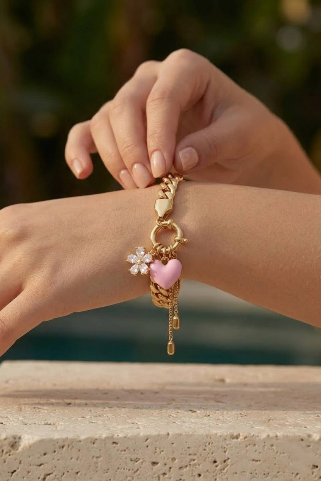 Bracelet Charms Cœur