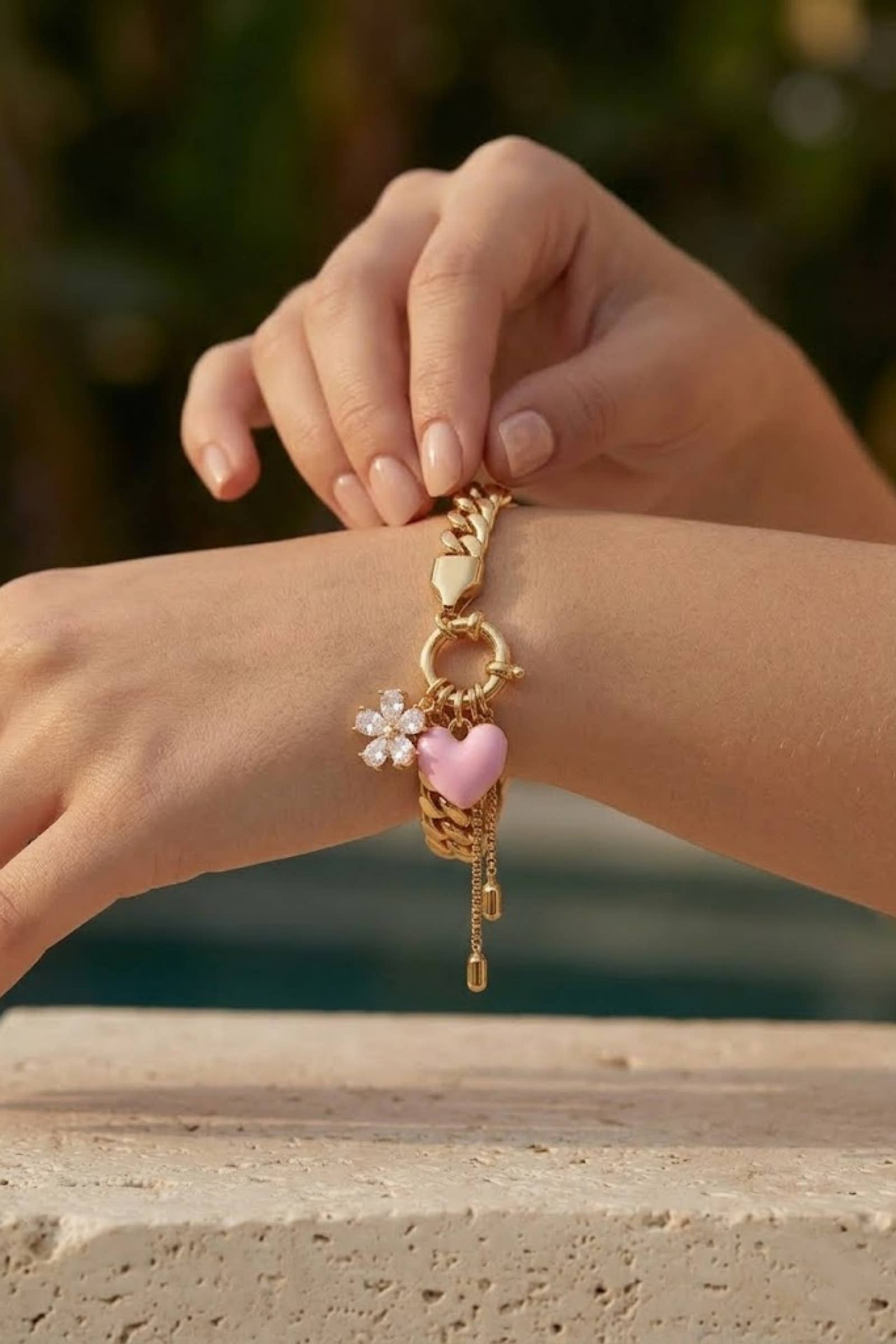 Bracelet Charms Cœur