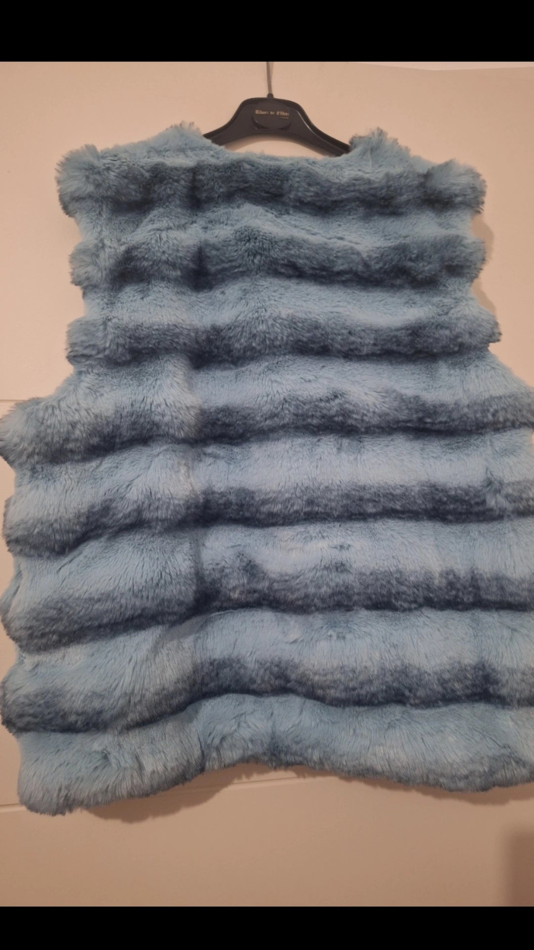 Veste sans manches courte dégradé bleu